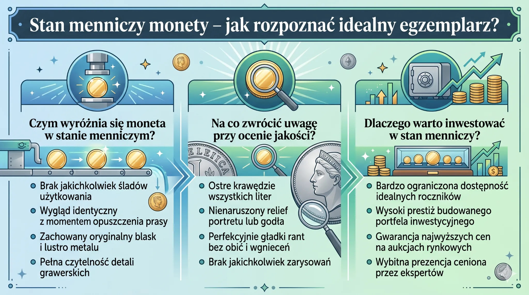 Stan menniczy monety - jak rozpoznać idealny egzemplarz?