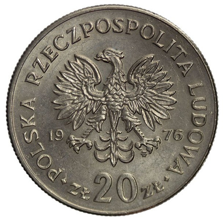 Polska 20 Złotych 1976 - Marceli Nowotko