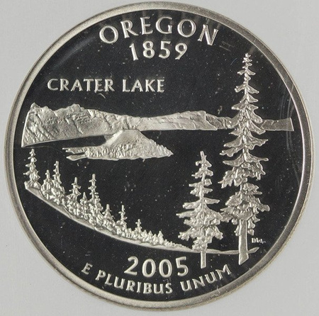 USA 25 Centów 2005 - Oregon, Quarter - NGC PF69 Ultra Cameo