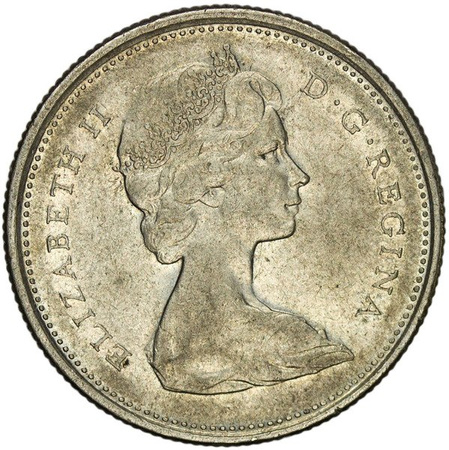 Kanada 25 centów 1967 - Ryś