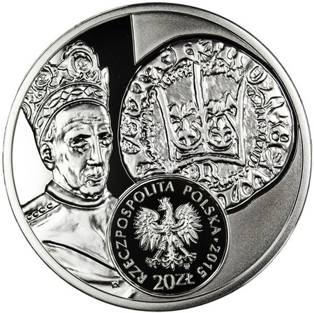 Polska 20 Złotych 2015 - Półgrosz Władysława Jagiełły