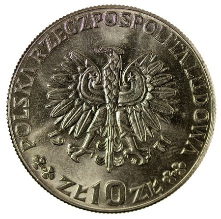 Polska 10 Złotych 1971 - FAO - Chleb dla Świata, Próba