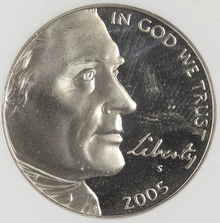 USA 5 Centów 2005 - NGC PF 69 Ultra Cameo