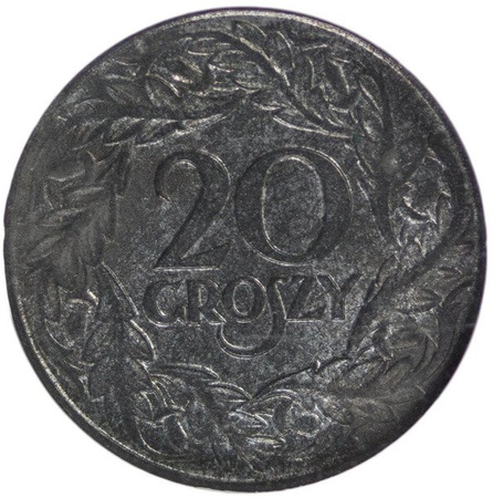 Generalne Gubernatorstwo 20 Groszy 1923 - NGC MS 60