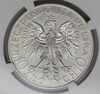 Polska 10 Złotych 1933 - Głowa Kobiety, AU 58
