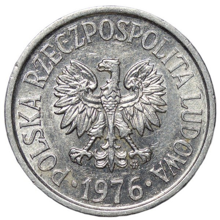 Polska PRL 20 Groszy 1976 - Wysoka data