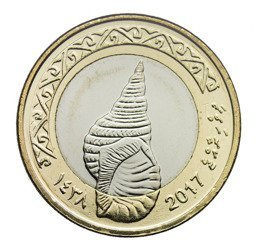 Malediwy 2 Rufiyaa 2017 - Muszla Koncha