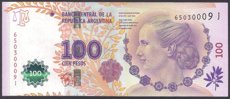 Argentyna 100 Pesos 2013 - Pick 358 b
