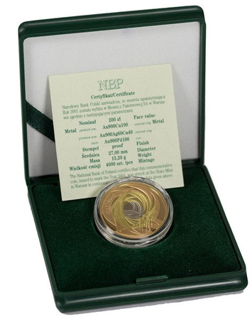 Polska 200 zł 2001 - Rok 2001