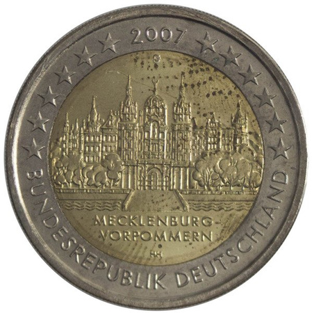 Niemcy 2 Euro 2007 G - Meklemburgia-Pomorze Przednie