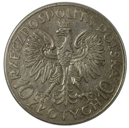 Polska 10 Złotych 1933 - Jan III Sobieski
