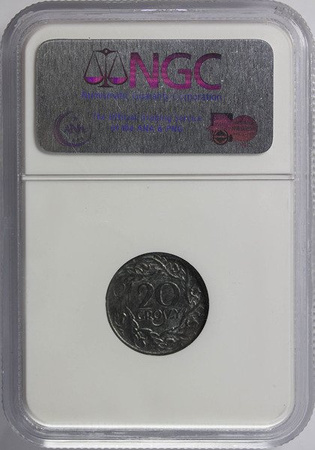 Generalne Gubernatorstwo 20 Groszy 1923 - NGC MS 60