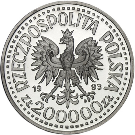 Polska 200 000 Złotych 1993 - Żołnierz Polski na Frontach II Wojny Światowej - Ruch Oporu 1939-1945