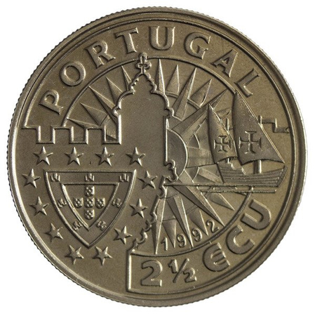 Portugalia 2 1/2 Escudos 1992 - D. Joao II
