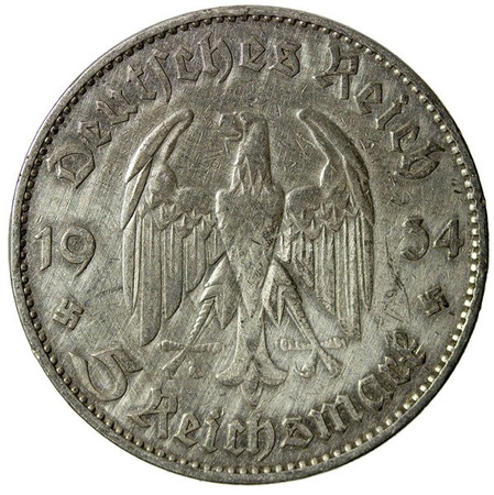 Niemcy 5 Marek 1934 J - Kościół garnizonowy w Poczdamie