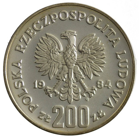Polska 200 Złotych 1984 - Igrzyska Olimpijskie - Los Angeles 1984