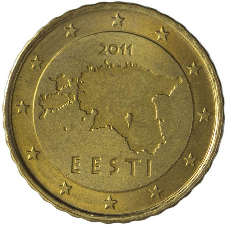 Estonia 10 Euro Centów 2011
