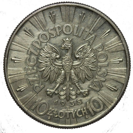 Polska 10 Złotych 1938 - Józef Piłsudski