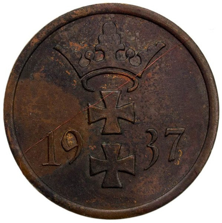 Wolne Miasto Gdańsk 1 Fenig 1937