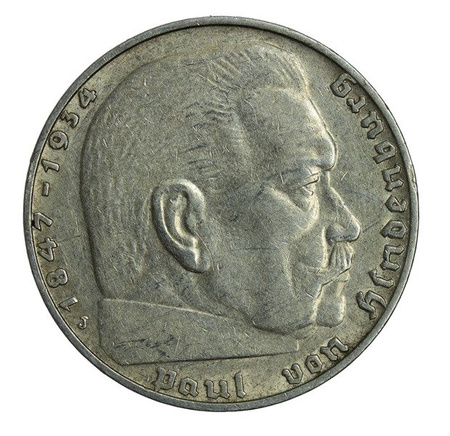 Niemcy 2 Marki 1939 J - Paul von Hindenburg