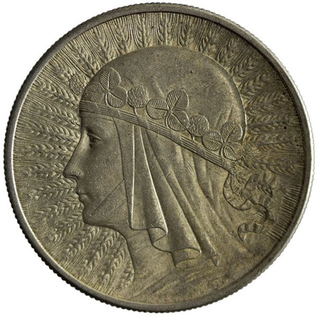 Polska 10 Złotych 1932 b.z. - Głowa Kobiety 