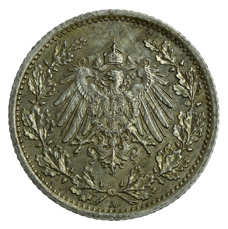 Niemcy 1/2 Marki 1918 A