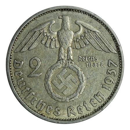 Niemcy 2 Marki 1937 A - Paul von Hindenburg