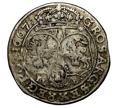 Jan II Kazimierz Szóstak 1667 TLB, Bydgoszcz