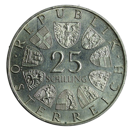 Austria 25 Szylingów 1972 - 50 rocznica śmierci Carla M.Ziehrera