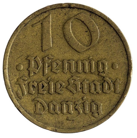 Wolne Miasto Gdańsk 10 Fenigów 1932