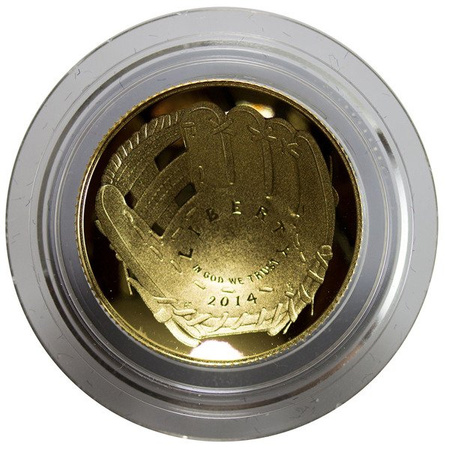 USA 5 Dolarów 2014 - Baseball - Kształt soczewki