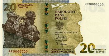 Polska 20 złotych 2022, Ochrona polskiej granicy wschodniej