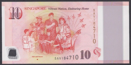 Singapur 10 Dolary 2015