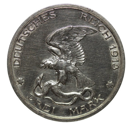 Niemcy, Prusy 3 Marki 1913 - 100 rocznica Bitwy pod Lipskiem