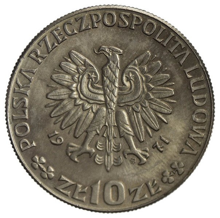 Polska 10 Złotych 1971 - FAO - Chleb dla Świata, Próba