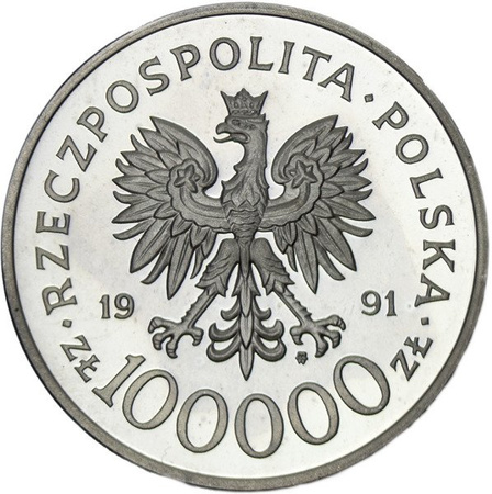 Polska 100 000 Złotych 1991 - Żołnierz Polski na Frontach II Wojny Światowej - Tobruk 1941