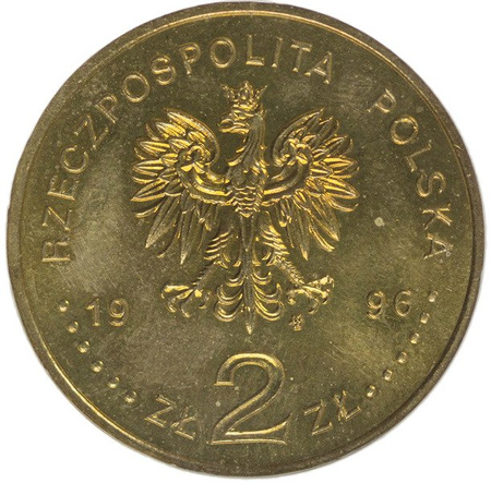 Polska 2 Złote 1996 - Henryk Sienkiewicz - NGC MS 63