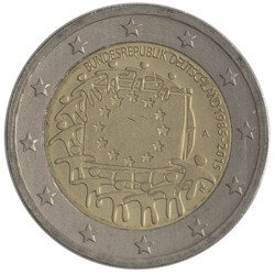 Niemcy 2 Euro 2015 A - 30 lat Flagi Unii Europejskiej