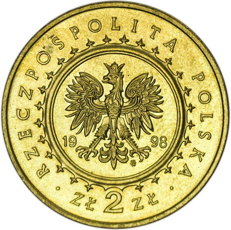 Polska 2 Złote 1998 - Zamek w Kórniku