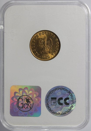 Polska 5 Groszy 1949 rok - GCN MS 67