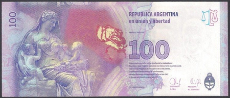 Argentyna 100 Pesos 2013 - Pick 358 b
