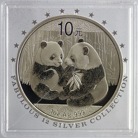 Chiny 10 Yuan 2009 - Panda, Fabulous 12