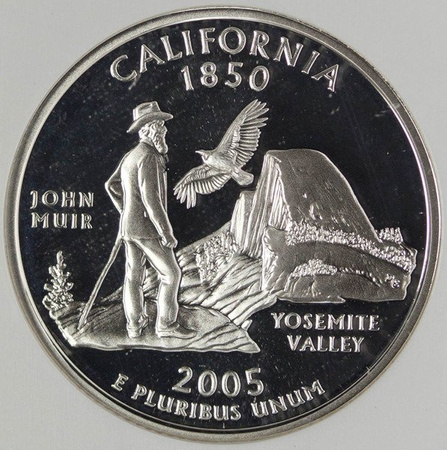 USA 25 Centów 2005 - Kalifornia, Quarter - NGC PF69 Ultra Cameo