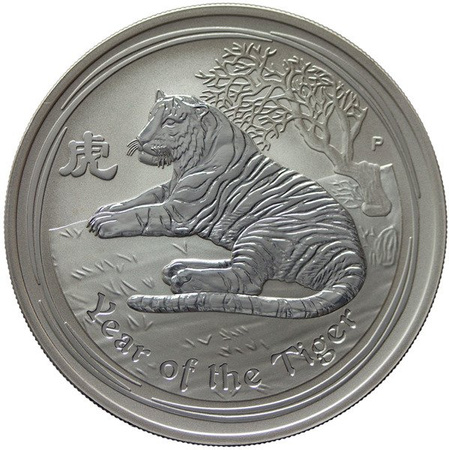 Australia 1 Dolar 2010 - Rok Tygrysa 1 oz. Ag999