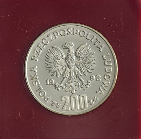 Polska 200 Złotych 1982 - XII Mistrzostwa Świata w Piłce Nożnej - Hiszpania 82', Próba