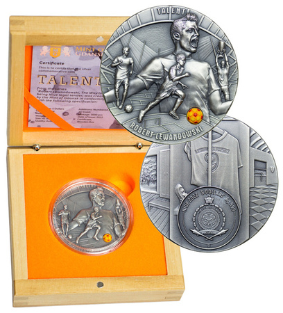 Niue 5 dolarów 2022, Robert Lewandowski, Talent