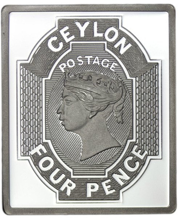 Cejlon 1859 - Znaczki Świata - Srebro