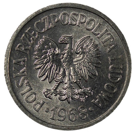 Polska PRL 10 Groszy 1968 - Stan 1