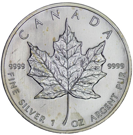 Kanada 5 Dolarów  1999 - Liść Klonowy 1 oz. Ag999