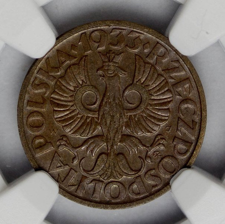 Polska 2 Grosze 1933 - MS 64